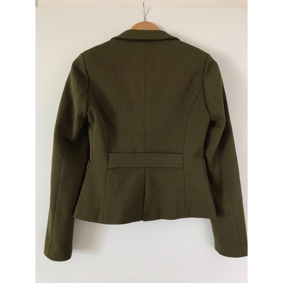 Fitted Army Green Blazer - Picture 2 of 3